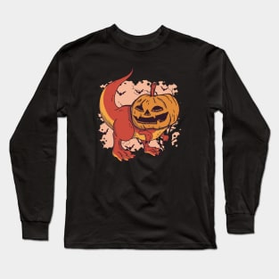 Pumpkin Dinosaur Long Sleeve T-Shirt